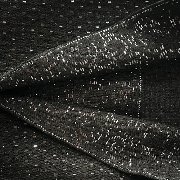 St. John Black Sequin Blazer - Picture 4 of 12